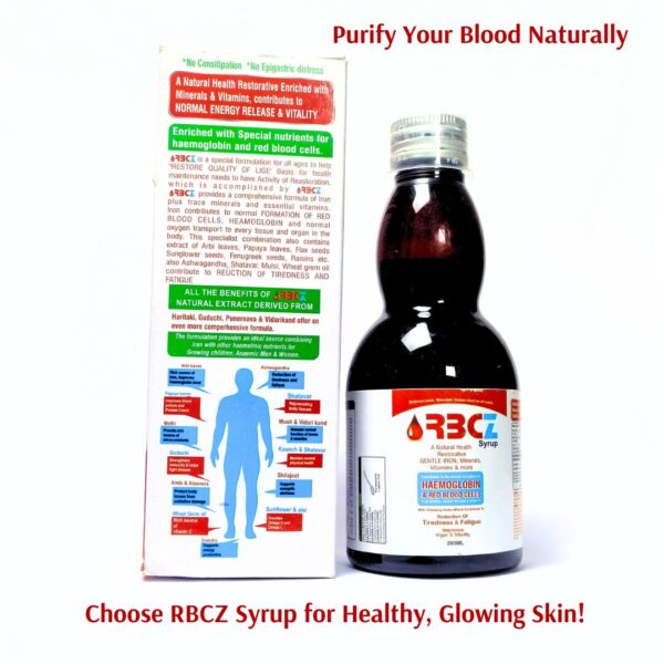 RBCZ Syrup: Ayurvedic Blood Purifier & Multivitamin-Multimineral Syrup