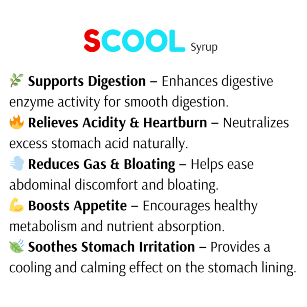 Scool-sf antacid syrup,digestive syrup