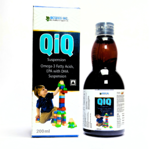 QIQ omega 3 suspension 200ml with EPA DHA for kids brain health and immunity